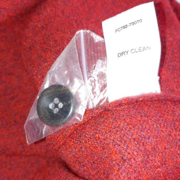 Pendelton 100% Lambs Wool Crew Neck Knit Sweater Size L Petite Marled Dark Red - Picture 5 of 6